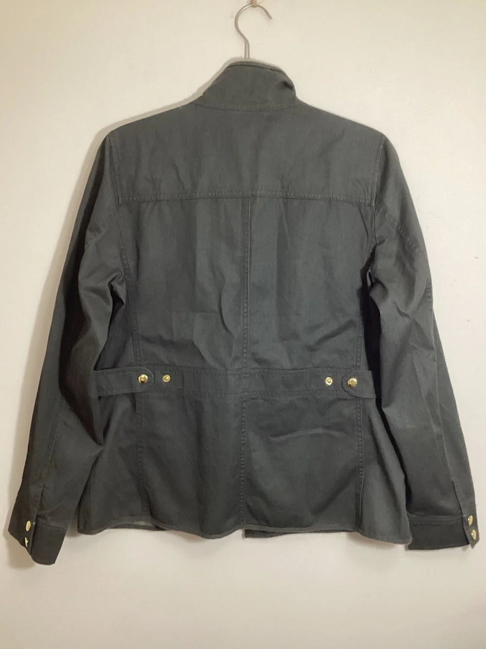 J. Crew Utility Field Jacket M Cotton Canvas Green oversized NWOT